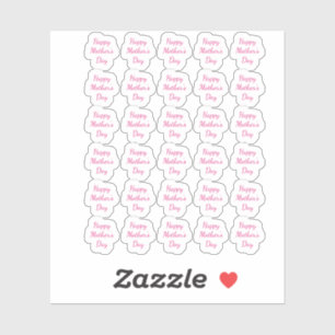 Adesivo Texto de Mensagem Personalizada do Dia de as mães 