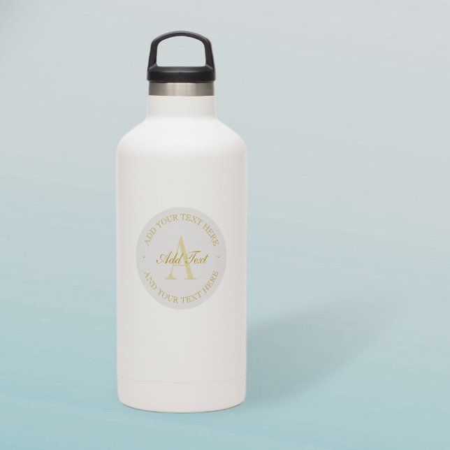 Adesivo Texto editável Dourado e minimalista elegante tran (Criador carregado)