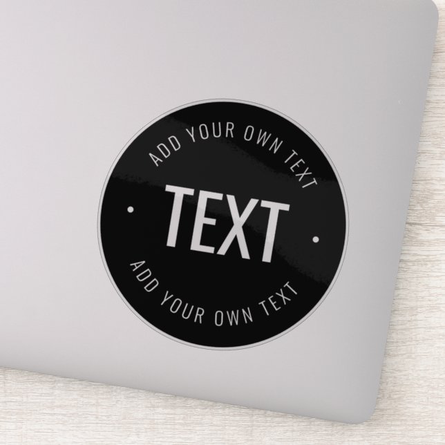 Adesivo Texto editável e cores transparentes (Detalhe)