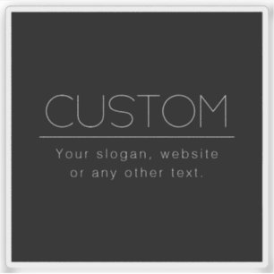 Adesivo Texto editável minimalista moderno   Preto & Branc