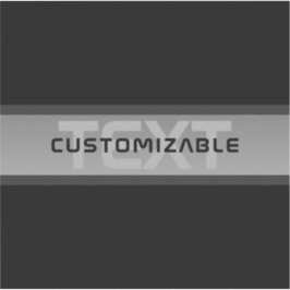 Adesivo Texto em Camadas Personalizável Moderno | Preto e