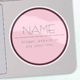 Adesivo Texto moderno personalizável com limite