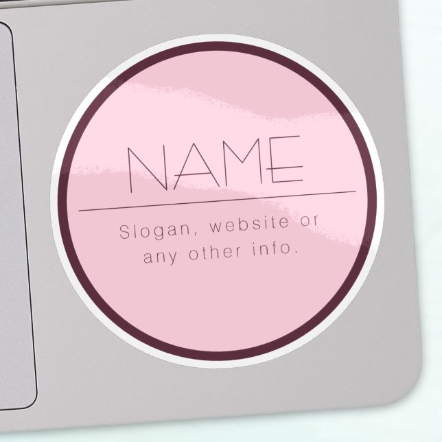 Adesivo Texto moderno personalizável com limite (Criador carregado)