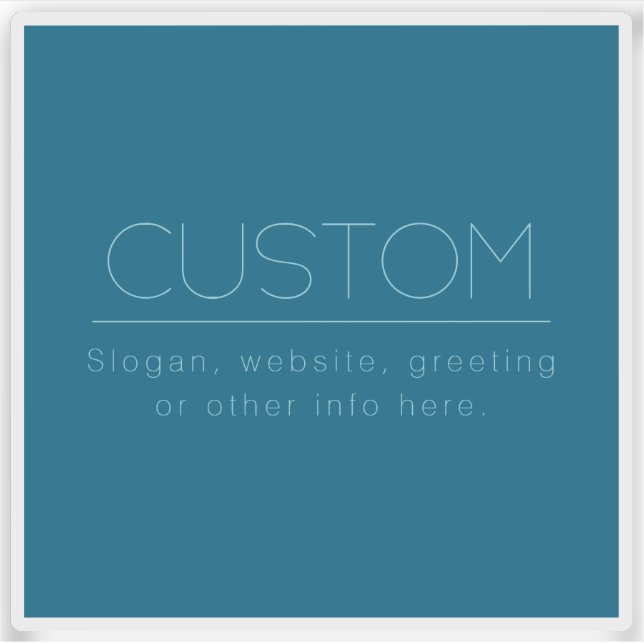 Adesivo Texto Moderno Personalizável | Oceano e Robin - Az (Frente)