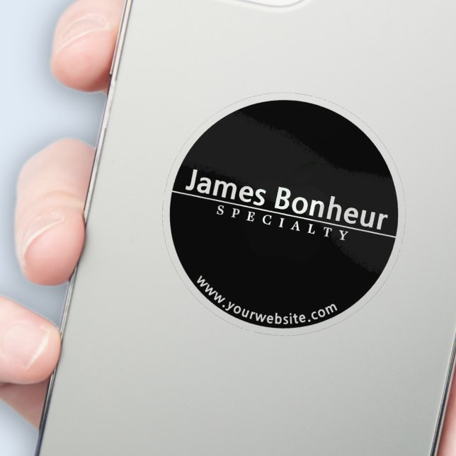 Adesivo Texto moderno simples transparente ou opaco a pret (Criador carregado)