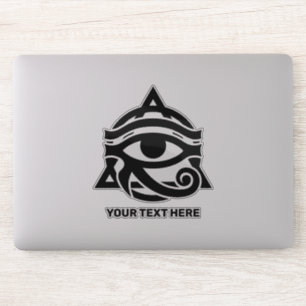 Adesivo Texto Personalizado e Olho de Cor do Horto