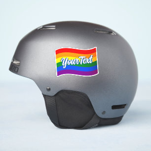 Adesivo Texto personalizado Orgulho gay do Sinalizador Arc