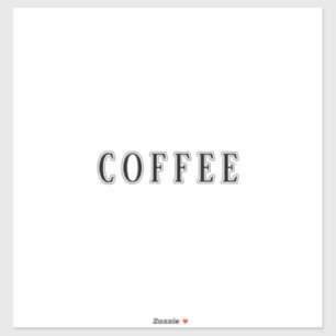 Adesivo Texto Personalizado Simples Festa de Café Legal