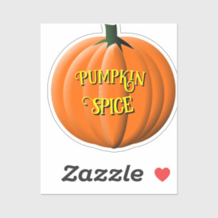 Adesivo Texto Personalizável do Pumpkin Spice