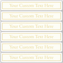 Texto Personalizável Elegante Simples | Branco Dou