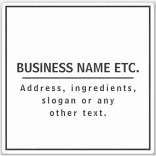 Adesivo Texto Preto em Branco