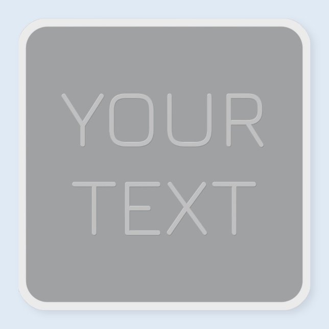 Adesivo Texto Simples 3 Dimensionável | Cinza (Criador carregado)