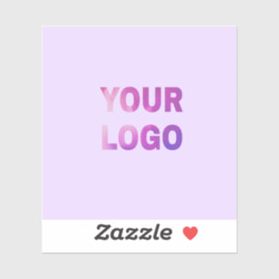 Adesivo texto simples mínimo adicione seu logotipo/design