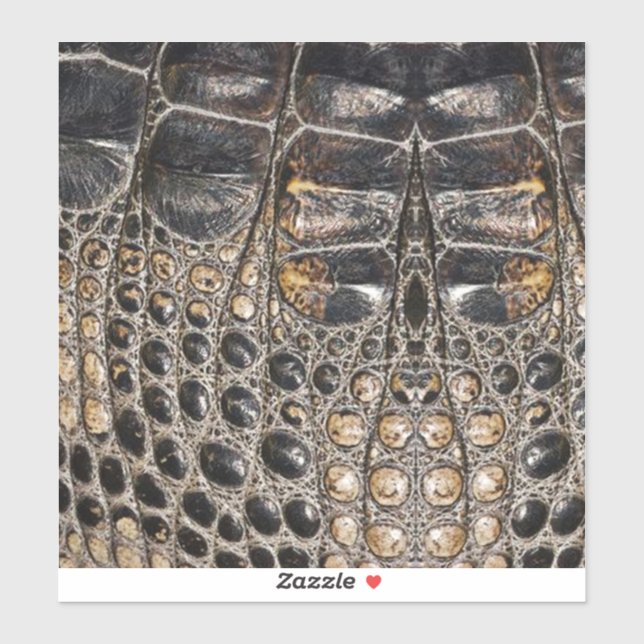 Adesivo Textura de Pele de Alligador Brown American (Folha)