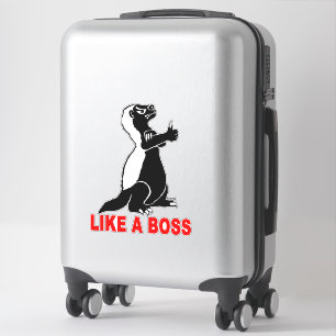 Adesivo Texugo de mel, como um chefe