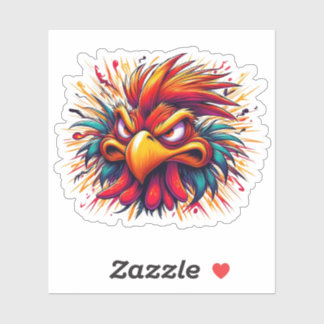 Adesivo "Thad the Mad Rooster" Vinyl