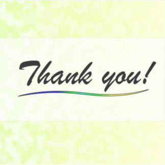 Adesivo Thank You Vinyl Sticker