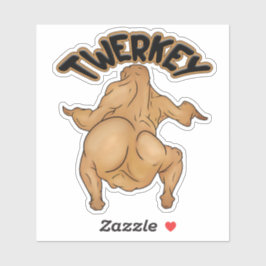 Adesivo Thanksgiving Twerkey Sticker
