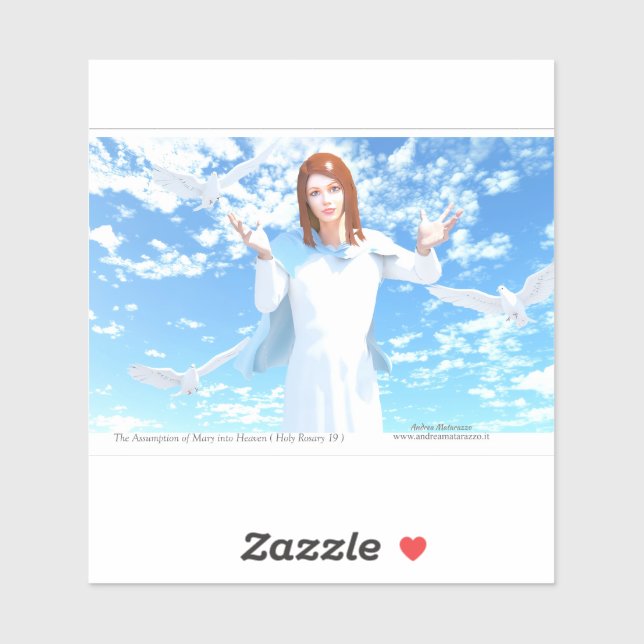 Adesivo The Assumption of Mary into Heaven (Folha)