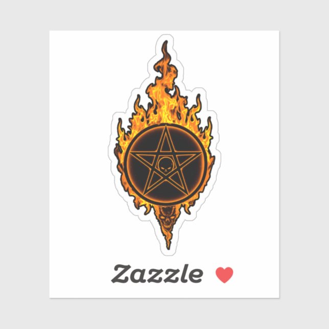 Adesivo The Blazing Pentagram (Folha)