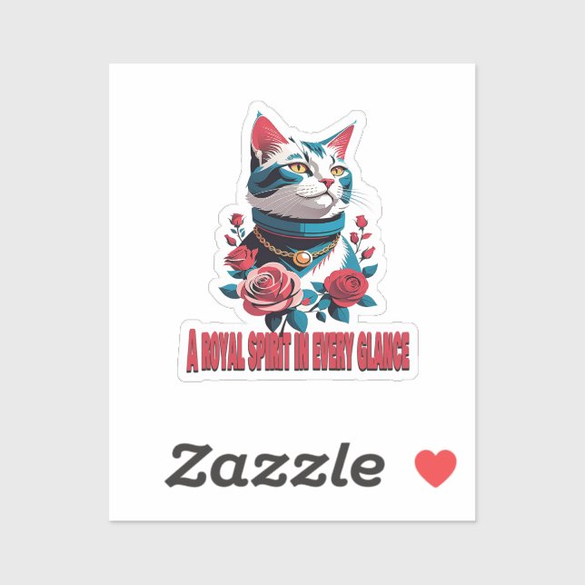 Adesivo The Eyes of a Noble Feline (Folha)