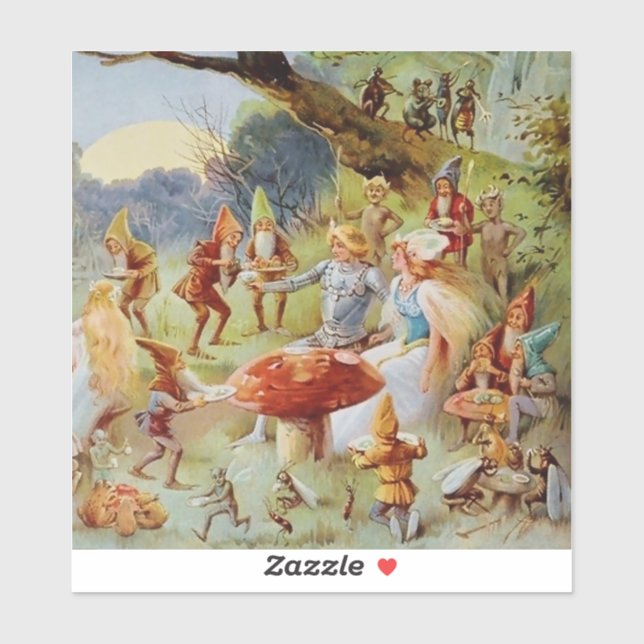 Adesivo “The Feast” Fairy Art By E S Hardy (Folha)