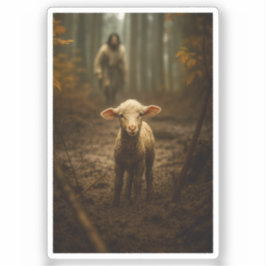 Adesivo The Good Shepherd and the Lost Lamb – Jesus & Lamb
