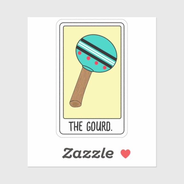 Adesivo The Gourd-Tarot Card- Vinyl Sticker (Folha)