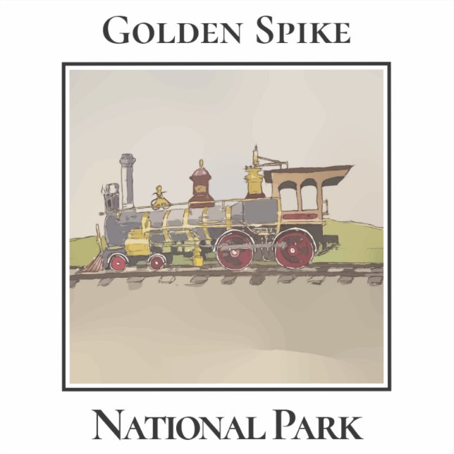 Adesivo The Jupiter Locomotive at Promontory (Frente)