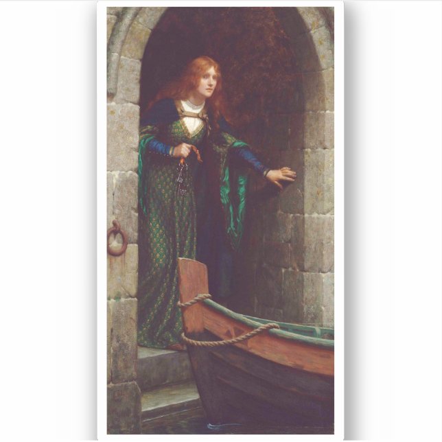 Adesivo The Keys, c. 1909, por Edmund Blair Leighton (Frente)