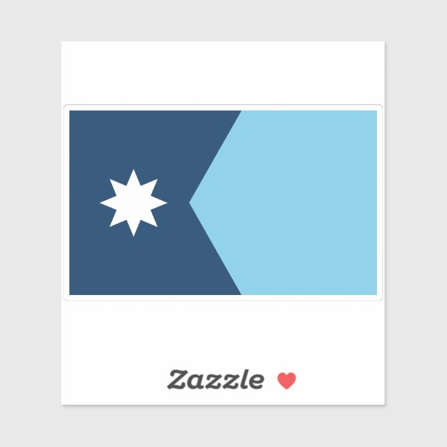 Adesivo The new Flag of Minnesota State (Folha)