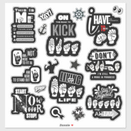 Adesivo THE POWER OF ME — ASL-Inspired Sticker Manifesto