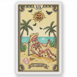 Adesivo The Sunburnt | Funny Tarot Card Sticker