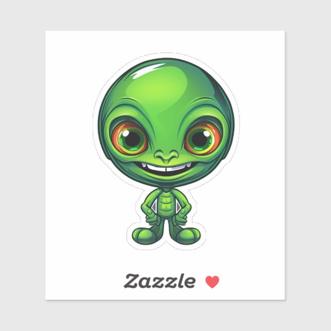 Adesivo The Tiny Extraterrestrials (Folha)