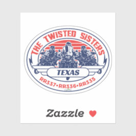 Adesivo The Twisted Sisters Texas USA Motorcycle 01