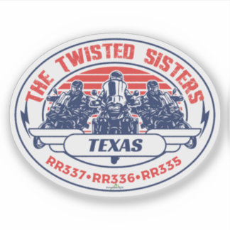 Adesivo The Twisted Sisters Texas USA Motorcycle 01