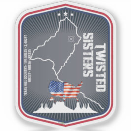 Adesivo The Twisted Sisters Texas USA Motorcycle 02