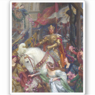 Adesivo The Two Crowns c. 1900, por Sir Frank Dicksee