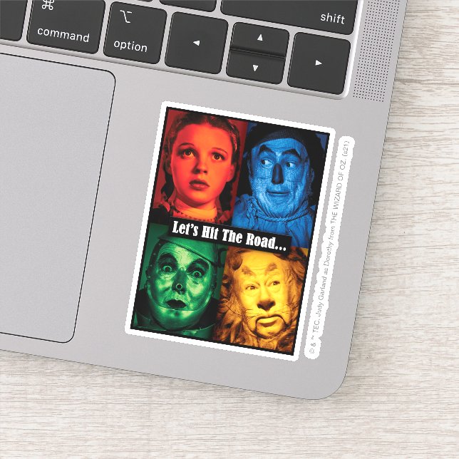 Adesivo The Wizard Of Oz™ | Let's Hit The Road (Detalhe)