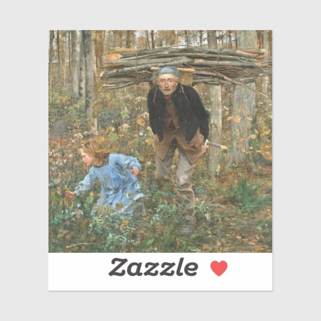 Adesivo The Wood Gatherer - Jules Bastien-Lepage, 1881 (Folha)