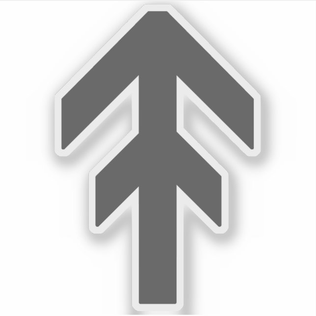 Adesivo The World Domination Rune (cinza) (Frente)