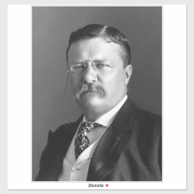 Adesivo Theodore Roosevelt Presidente Ursinho Republicano (Folha)