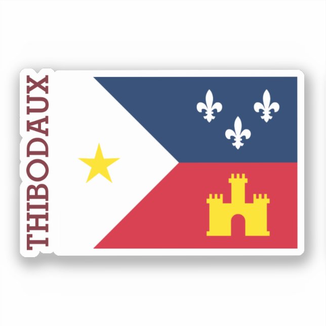 Adesivo Thibodaux, Louisiana (Frente)