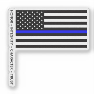 Adesivo Thin Blue Line Flag (United States)