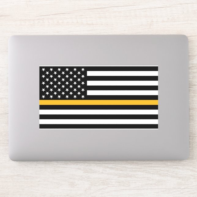 Adesivo Thin Gold Line Dispatch 8" Vinyl Laptop Sticker (Computador)