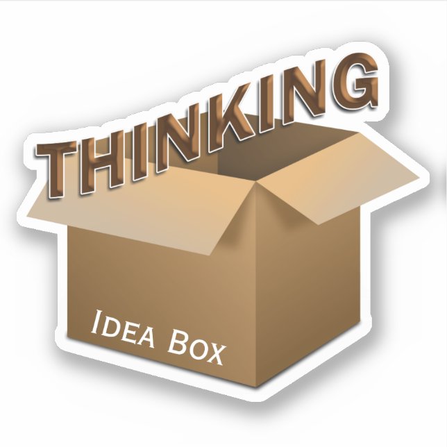 Adesivo Thinking Outside the Box (Frente)