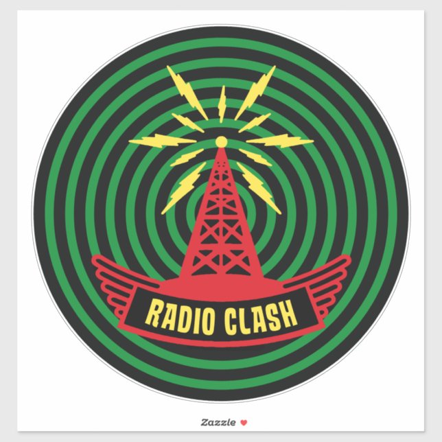 Adesivo This Is Radio Clash On Pirate Satellite Parody (Folha)