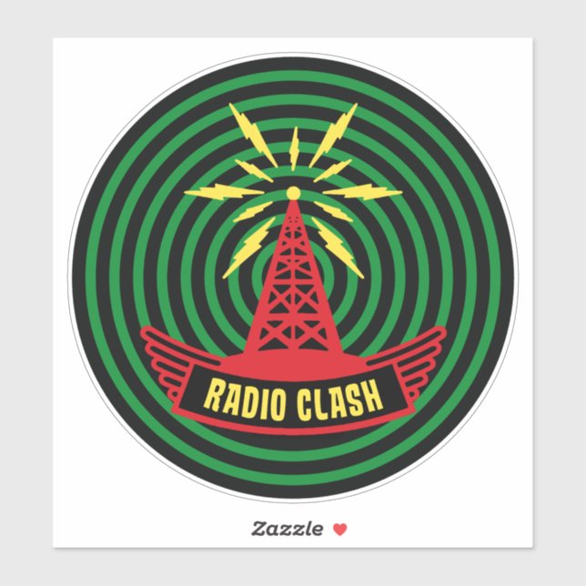 Adesivo This Is Radio Clash On Pirate Satellite Parody (Folha)