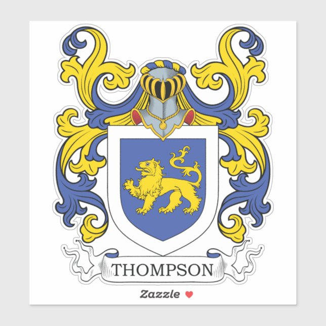 Adesivo Thomas Family Crest (Folha)