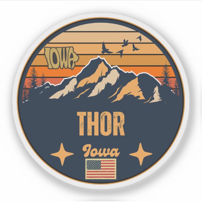 Adesivo Thor, Iowa (Frente)